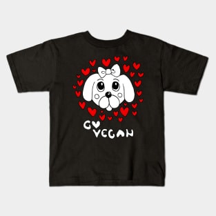 go vegan Kids T-Shirt